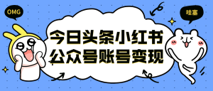 今日头条小红书公众号账号变现-米壳知道